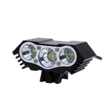 Luz de lámpara de bicicleta LED blanca impermeable de 4 modos